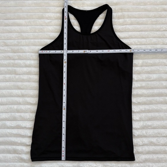 LULULEMON Black Ruche of Adrenaline Tank Top Racerback Size 12 - Picture 8 of 8